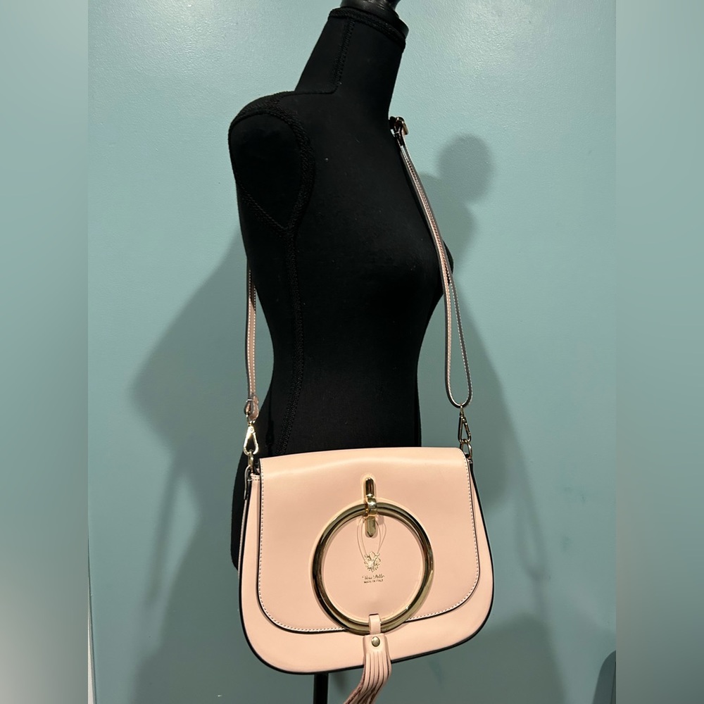 VERA PELLE BABY PINK PATENT LEATHER